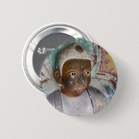 Boeddha-Button Ronde Button 5,7 Cm (Voorkant /achterkant)