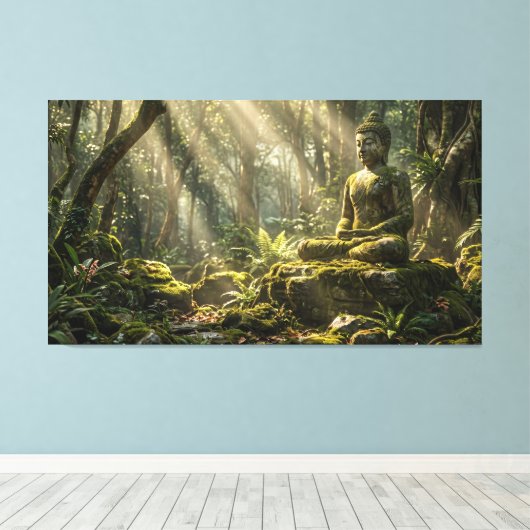 Boeddha Canvas Afdruk (Insitu (Houten vloer))
