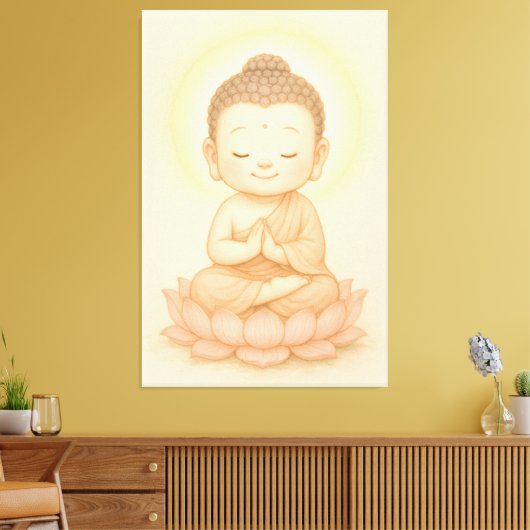 Boeddha Canvas Afdruk (Insitu (Woonkamer))