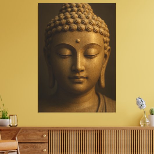 Boeddha Canvas Afdruk (Insitu (Woonkamer))