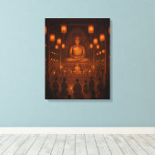 Boeddha Canvas Afdruk (Insitu (Houten vloer))