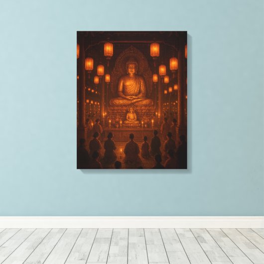 Boeddha Canvas Afdruk (Insitu (Houten vloer))