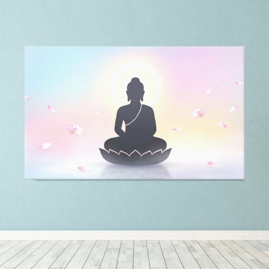 Boeddha Canvas Afdruk (Insitu (Houten vloer))