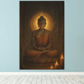 Boeddha Canvas Afdruk (Insitu (Houten vloer))