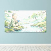 Boeddha Canvas Afdruk (Insitu (Houten vloer))