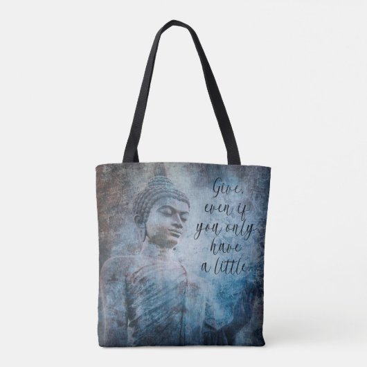 Boeddha-Canvas tas (Achterkant)