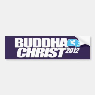 Boeddha Christus 2012 Bumpersticker