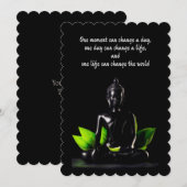 Boeddha Citaat 1 kaart/uitnodiging Kaart (Voorkant / Achterkant)