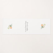 Boeddha citaat en Floral Yogamat (Voorkant (horizontaal))