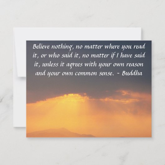 Boeddha-citaat inspireert motivatie kaart (Voorkant)