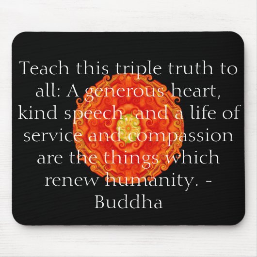 Boeddha-citaat inspireert motivatie muismat (Voorkant)