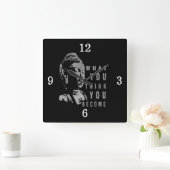 Boeddha citaat over het Inspirerend van het leven Vierkante Klok (Huis)