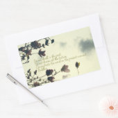 Boeddha citaat over het verleden rechthoekige sticker (Envelop)