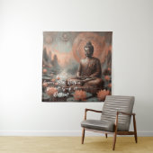 BOEDDHA CITAAT - VREDE KOMT VAN BINNENUIT WANDKLEED (In situ)