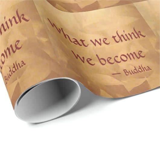 Boeddha-citaat; wat we denken dat we worden cadeaupapier (Rol Hoek)