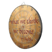 Boeddha-citaat; wat we denken dat we worden dartbord (Voorkant Rechts)