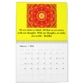 Boeddha citeert inspirerend yoga meditatie kunst kalender (Feb 2026)