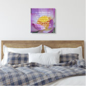 Boeddha citeert Lotus flower Canvas Afdruk (Insitu (Slaapkamer))