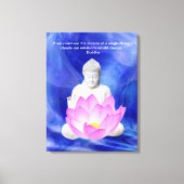 Boeddha citeert Lotus flower Canvas Afdruk (Voorkant)