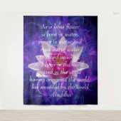 Boeddha citeert Lotus flower Wandkleed (Voorkant)