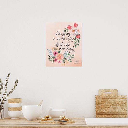 boeddha citeert poster (Keuken)