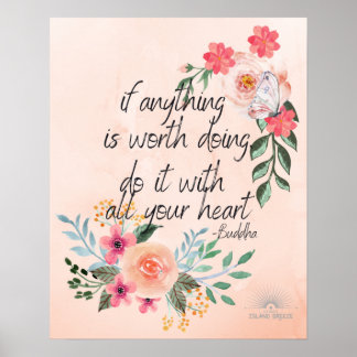 boeddha citeert poster