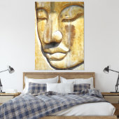 Boeddha Close-up Black & White Canvas Afdruk (Insitu (Slaapkamer))