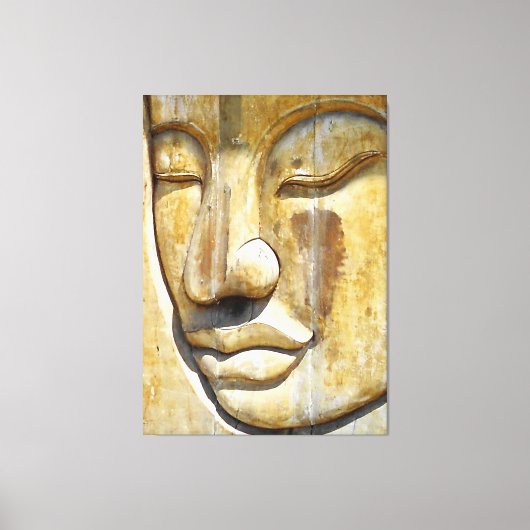 Boeddha close-up canvas afdruk (Voorkant)