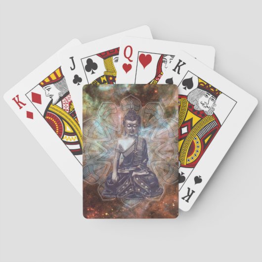 Boeddha Cosmic Meditation Spelling Cards Pokerkaarten (Achterkant)