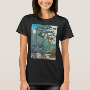 Boeddha Daibutsu beeld Boeddhisme zen Meditatie T-shirt