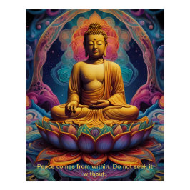 Boeddha: de belichaming van verlichting perfect poster