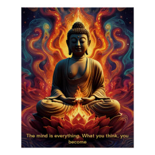 Boeddha: de belichaming van verlichting perfect poster
