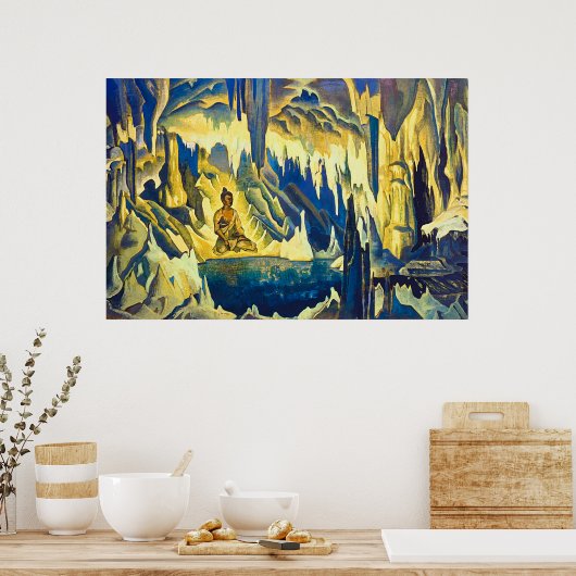 Boeddha, de Conqueror door Nicholas Roerich Poster (Keuken)