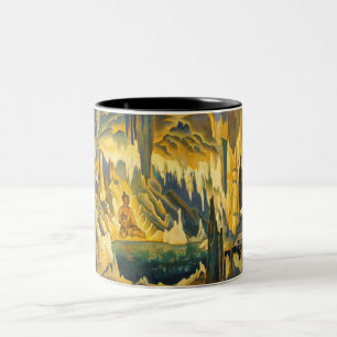 Boeddha de Winner (boeddhistische kunst) (van Roer Tweekleurige Koffiemok