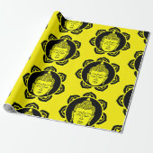 Boeddha decoratief cadeaupapier (Uitgerold)