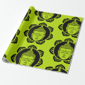 Boeddha decoratief cadeaupapier (Uitgerold)
