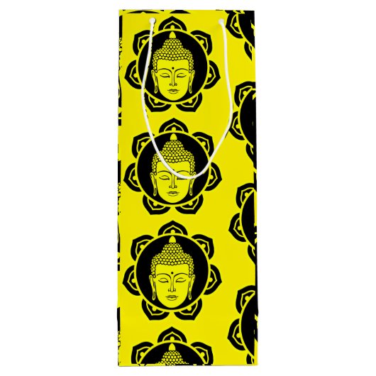 Boeddha decoratief wijn cadeautas (Achterkant)