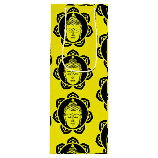 Boeddha decoratief wijn cadeautas (Voorkant)