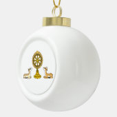 Boeddha Dharma Wiel & Herten Kerstversiering Keramische Bal Ornament (Rechts)
