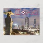 Boeddha die Seoul Korea bekijkt Briefkaart (Voorkant)