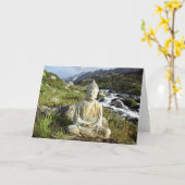 Boeddha door een stroom kaart (Gele Bloem)