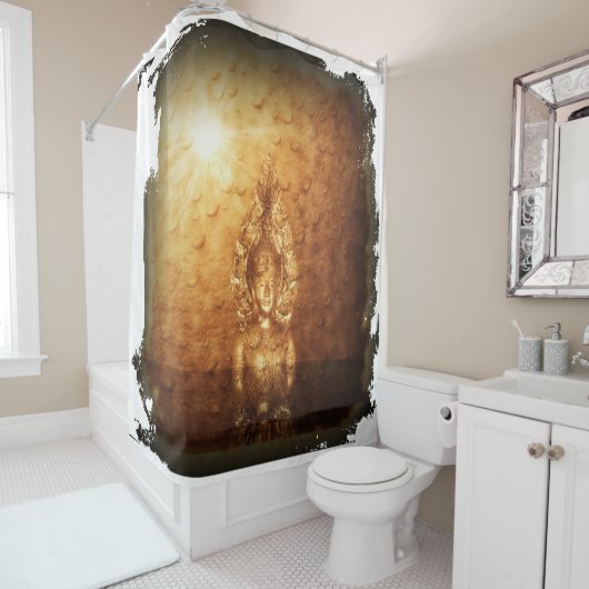 boeddha douchegordijn (In situ)