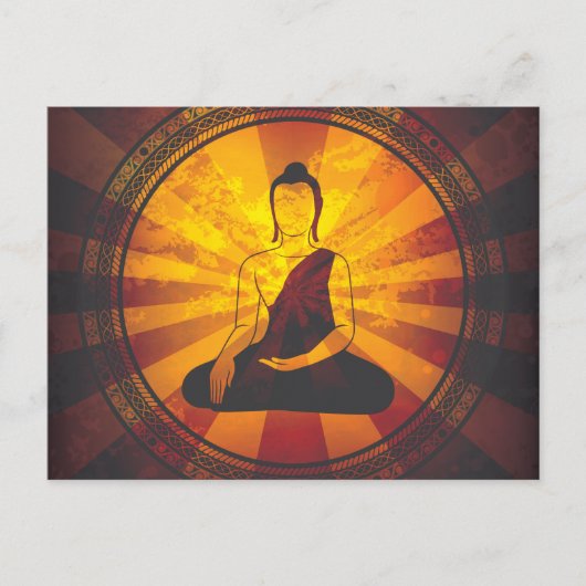  Boeddha-druk Briefkaart (Voorkant)