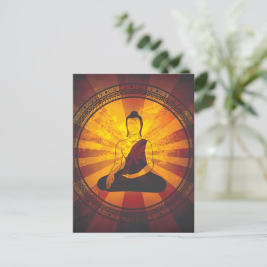  Boeddha-druk Briefkaart (Staand voorkant)
