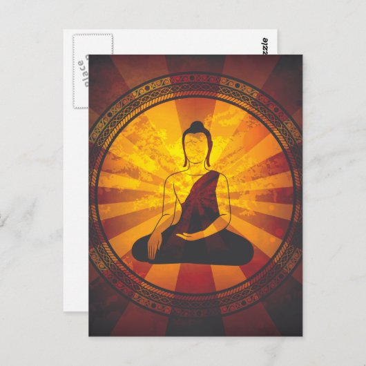  Boeddha-druk Briefkaart (Voorkant / Achterkant)