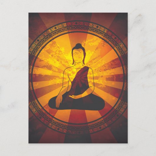  Boeddha-druk Briefkaart (Voorkant)