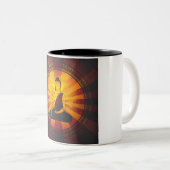  Boeddha-druk Tweekleurige Koffiemok (Voorkant rechts)