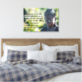 Boeddha "Duizenden kaarsen" Canvas Afdruk (Insitu (Slaapkamer))