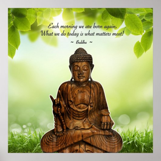 Boeddha - Elke morgen. Poster (Voorkant)