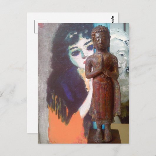Boeddha en briefkaarten (Voorkant / Achterkant)